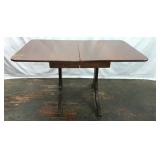 MAHOGANY ANTIQUE DROP LEAF TABLE