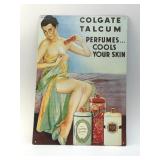 COLGATE TALCUM METAL SIGN