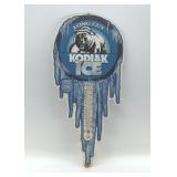 KODIAK ICE LONG CUT THE THERMOMETER METAL SIGN