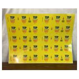 33 x 26" TOP cigarette tobacco tin uncut
