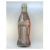 ANTIQUE COCA-COLA BOTTLE THERMOMETER SIGN