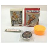 ROY ROGERS TRADING CARDS POCKET KNIFE, POGS