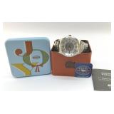 MENï¿½S FOSSIL, WRISTWATCH 100 METER WATER RESISTANT