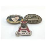 3 VINTAGE BELT BUCKLES