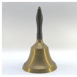 BRASS SCHOOL BELL 10"