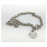 TIFFANY 925 STERLING HEART PENDANT 69g