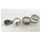 .925 STERLING JEWELRY RING, PENDANT 24g