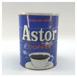 1960ï¿½s ASTOR  COFFEE TIN UNOPENED, SEALED