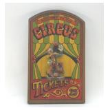 WELCOME TO THE CIRCUS SIGN, 3-D CLOWN