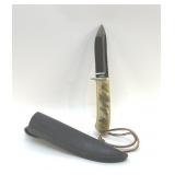 JOHN SARRATT CUSTOM KNIFE UNUSED FIXED BLADE