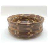 HAND TURNED, SEGMENTED BOWL, EXOTIC WOOD