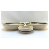 1940ï¿½s McCoy BROWN BANDED PASTA BOWLS