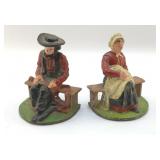 CAST-IRON AMISH BOOKENDS 4.5"