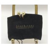 JOAN RIVERS CLASSICS COLLECTION, PEARL EARRINGS