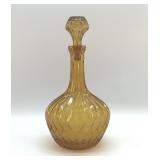 1960S EMPOLI JEANIE BOTTLE DECANTER DIAMOND POINT