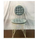 Vintage wrought-iron ice cream parlor chair