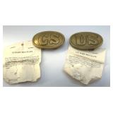 CS & US WAIST BELT PLATES BELT BUCKLES REPROS