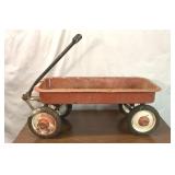 Vintage metal wagon 41 inches long