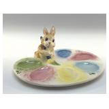 SWEET FITZ & FLOYD BUNNY EGG PLATE