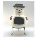 SNOWMAN CHIMENEA 10 INCHES