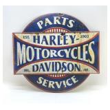 HARLEY DAVIDSON MOTORCYCLES, PARTS SERVICE SIGN