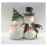 Lighted  CHRISTMAS SNOWMAN COUPLE