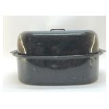 VTG ENAMELWARE ROASTING PAN 18"