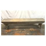 7ft rustic wood bench