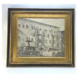 FRAMED "PIAZZA DI PALESTRINA" ARTWORK