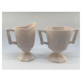 1957 PINK MILK  JEANETTE GLASS BALTIMORE PEAR