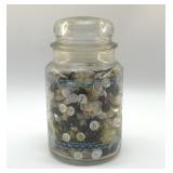 JAR OF VINTAGE BUTTONS