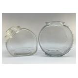 VTG COUNTERTOP CANDY JAR, FISHBOWL