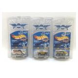 (3) hot wheels 2001 last production run diecast