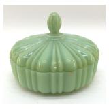 1940S JADEITE FIRE KING "OLD CAFï¿½"  CANDY DISH