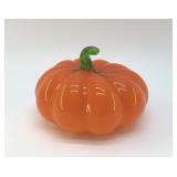 BLOWN GLASS ORANGE PUMPKIN
