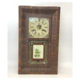 ANTIQUE WATERBURY CLOCK CO OGEE SHELF CLOCK