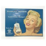 MARILYN MONROE LUSTRE CRï¿½ME SHAMPOO TIN SIGN