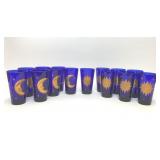 14 CULVER COBALT BLUE SUN MOON CELESTIAL GLASSES