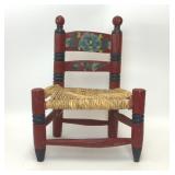 VTG HANDPAINTED FOLK ART CHILDRENS CHAIR
