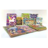 KIDS ACTIVITY AND COLORING BOOKS UNUSED