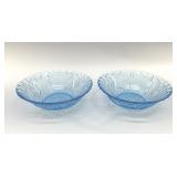 KIG ICED BLUE GLASS, SERVING BOWLS