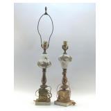 1940ï¿½s LEAV PORCELAN LAMPS 19"