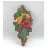 1940ï¿½s FRUIT CHALKWARE  WALL ART LG 15"