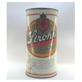 STROHï¿½S BEER, METAL WASTE BASKET 19"