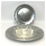 WILTON ARMETALE FRUIT PLATTER METAL ACORN PLATTER