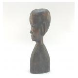 VINTAGE CARVED AFRICAN BUST EBONIZED