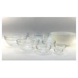 8 1960ï¿½s MIXING BOWLS 9" ARCOROC, SUNBEAM