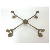VTG REGENCY STYLE BRASS SHELL ADJUSTABLE TRIVET
