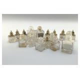 Lot of vintage glass, salt, and pepper shakers