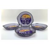 4 PURPLE PYREX PIE PLATES